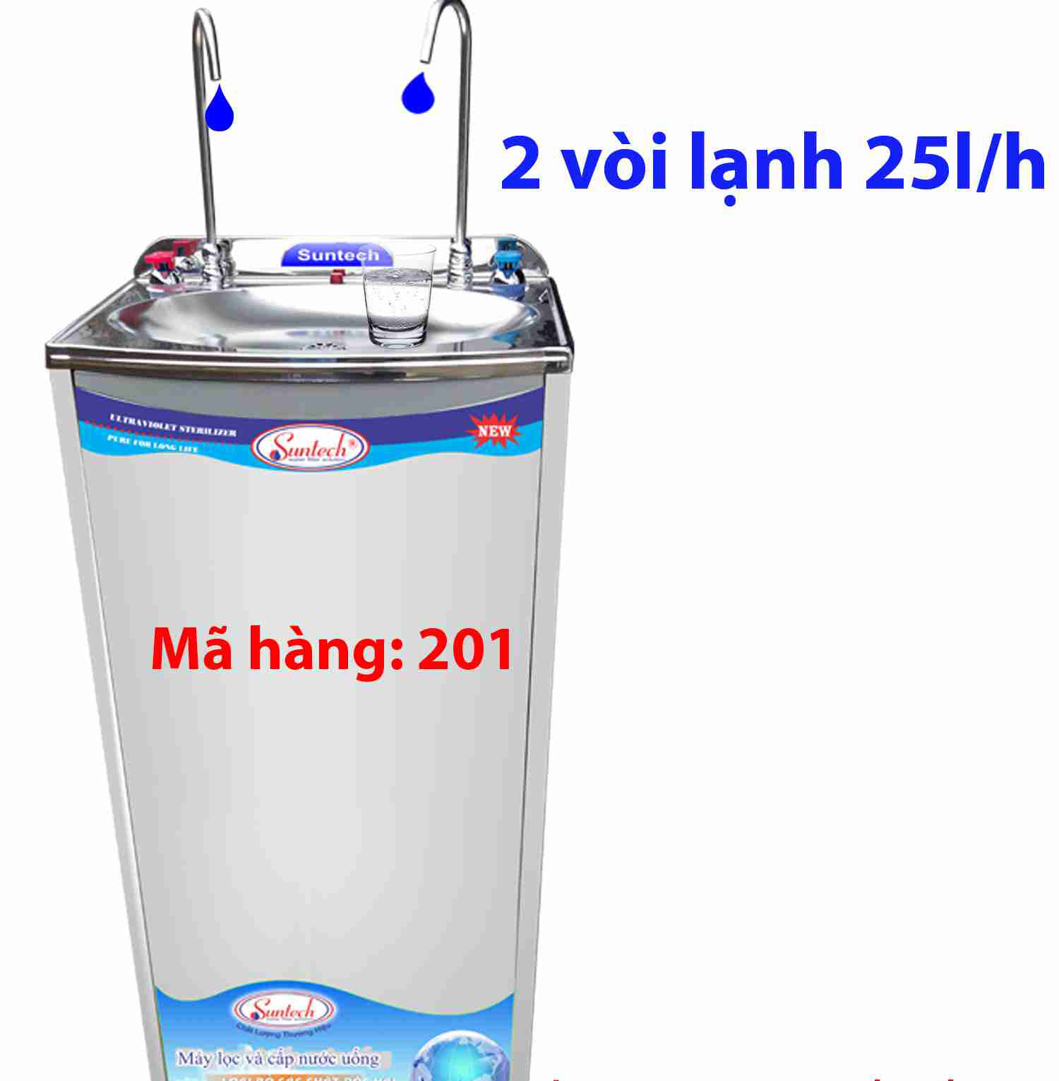 M&aacute;y lọc nước uống trực tiếp 2 v&ograve;i  Lạnh