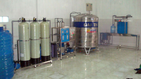 Giây chuyền nước tinh khiết 500l/h xã Lọc An - huyện Long Thành - Đồng Nai Giây chuyền nước tinh khiết 500l/h xã Lọc An - huyện Long Thành - Đồng Nai