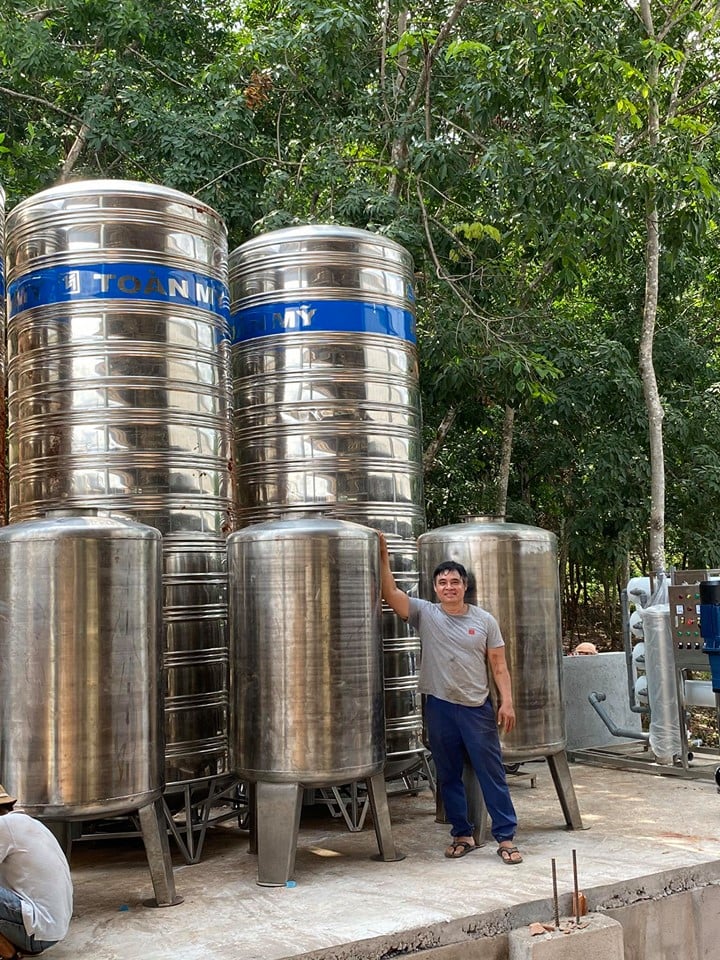 Lắp hệ thống RO 10 khối nước 1H CTY cao su Bình Phước Lắp hệ thống RO 10 khối nước 1H CTY cao su Bình Phước