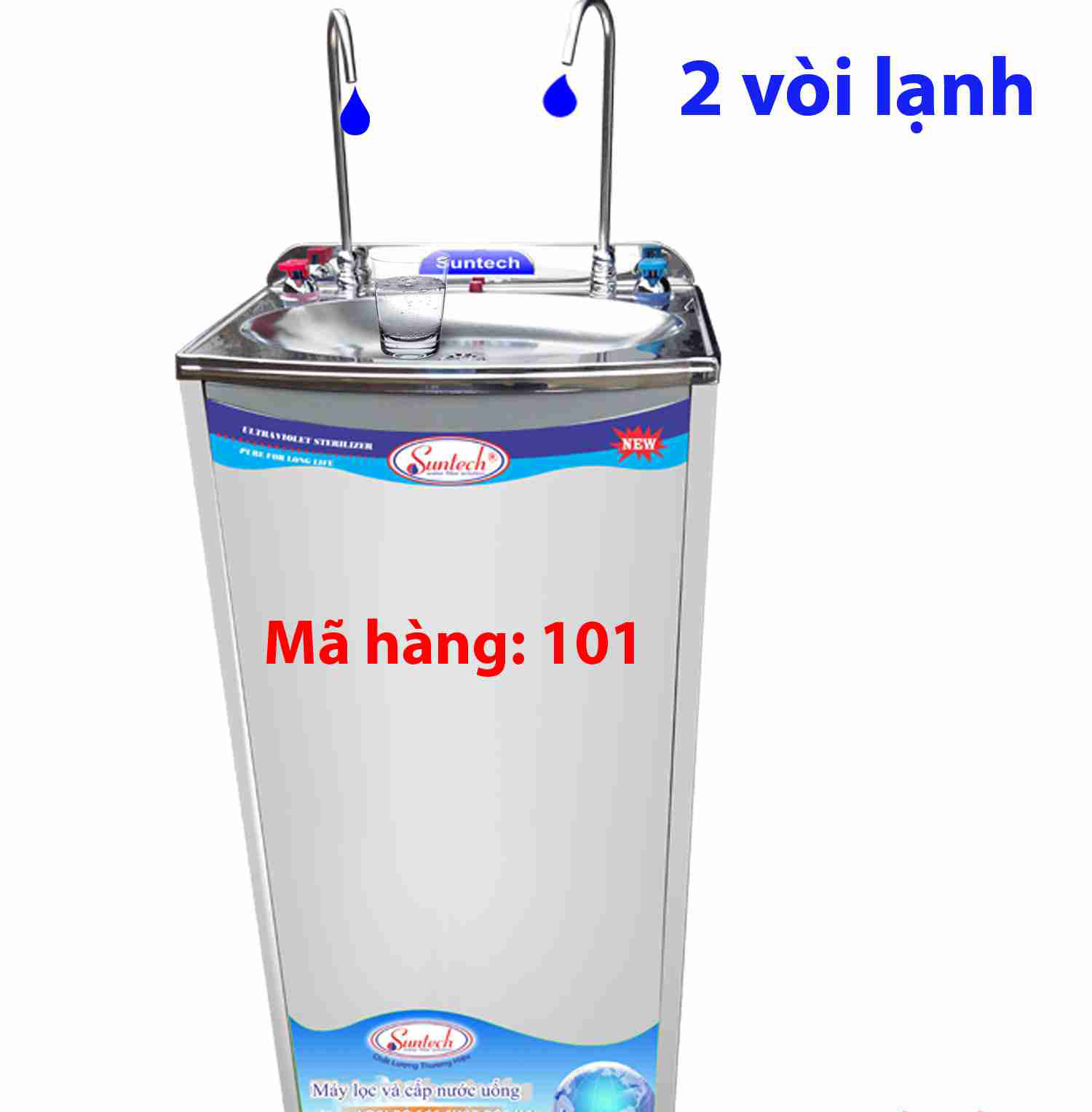 M&aacute;y Lọc Nước Uống Trực Tiếp 2 V&ograve;i Nong Lạnh