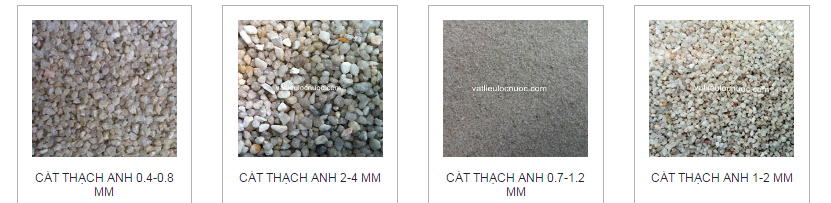 c&aacute;t thạch anh lọc nước